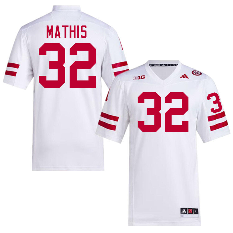 Ochaun Mathis Nebraska Jersey,Nebraska Cornhuskers Football Uniforms,Jersey-White